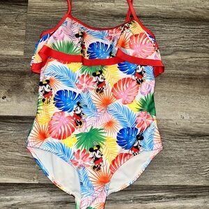 Disney Ladies Swimsuit - Colorful Mickey Mouse Swimsuit